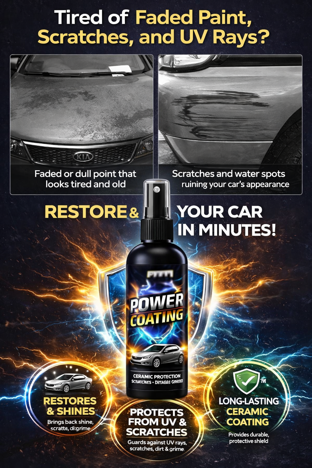 Car Power Coating (Pack of 2)