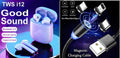 i12 TWS &  3 in 1 Magnet Cable (Combo)