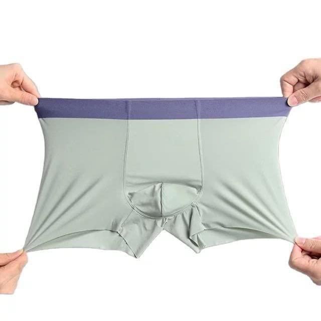 Men's Ice Silk Briefs Boxers  (Pack of 3)(random colour)