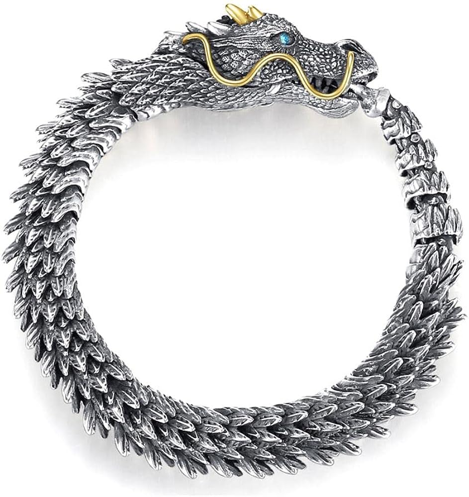 Vintage Punk Dragon Bracelet for Men