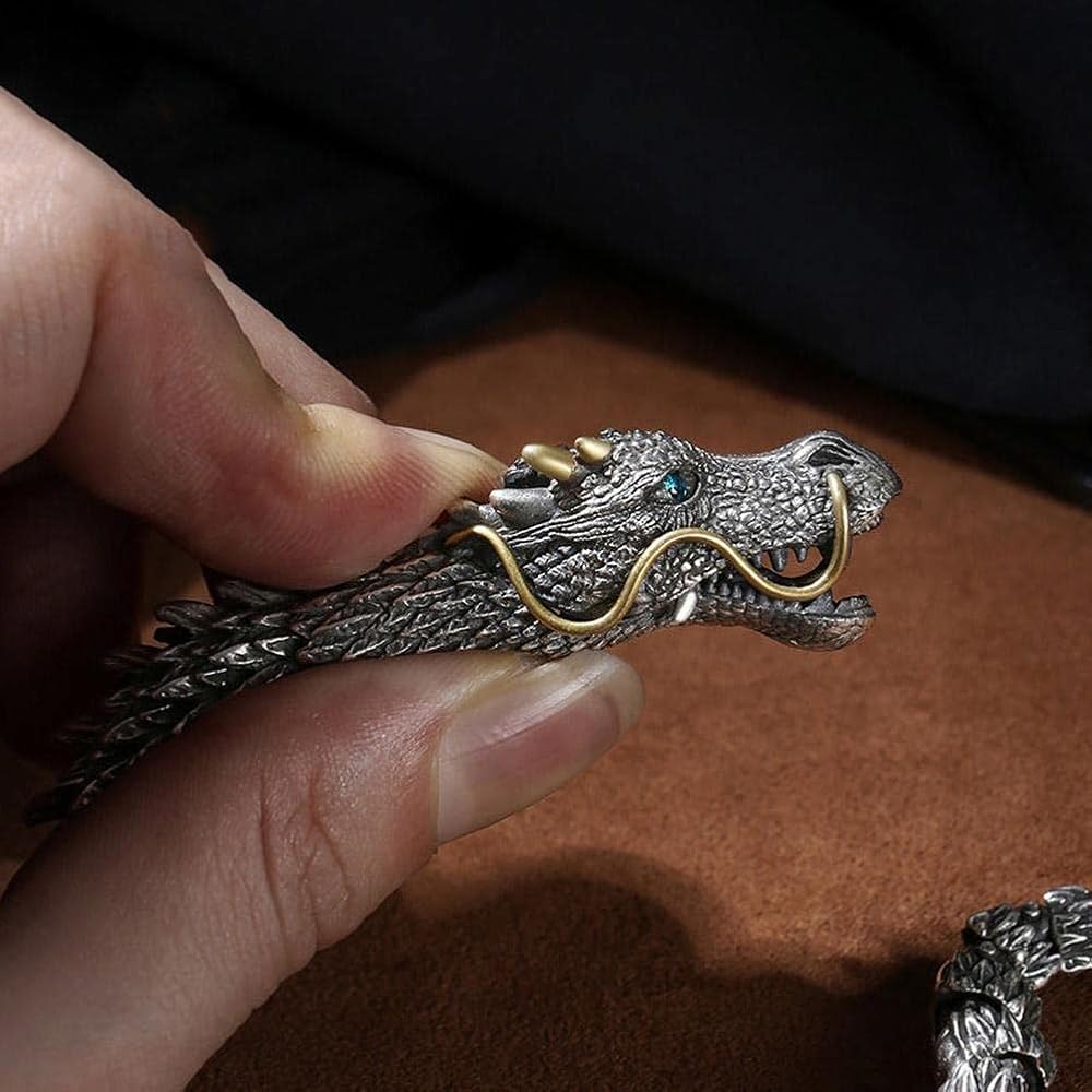 Vintage Punk Dragon Bracelet for Men