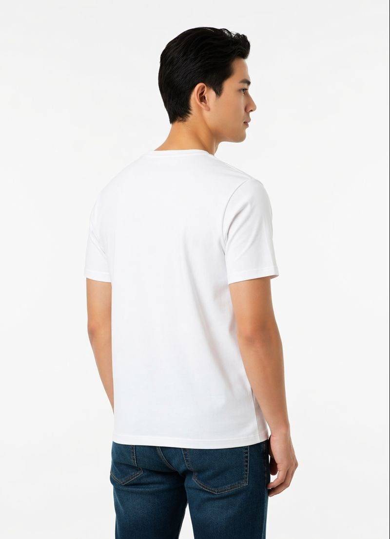 Men's Round Neck Striped Printed Regular Fit T-Shirt Pack Of 5 (ASSORTED COLORS)