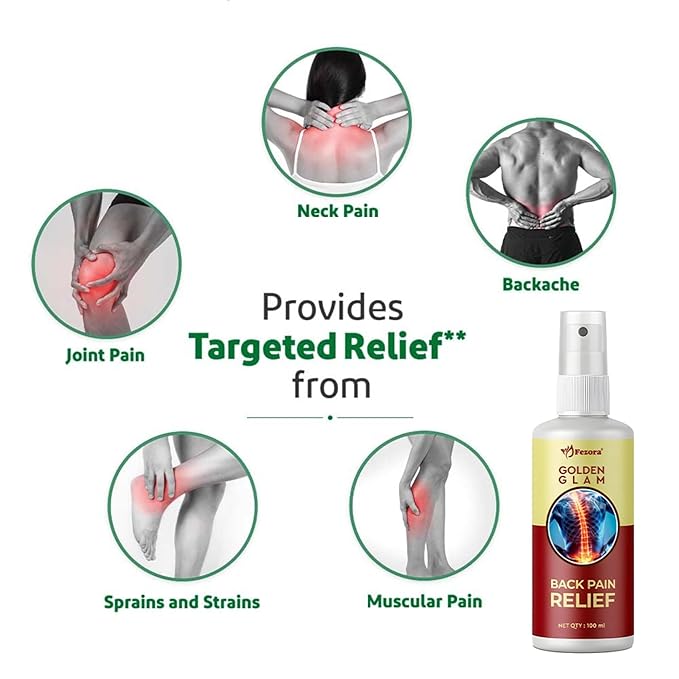 Golden Glam Back Pain Relief Spray 100 ml
