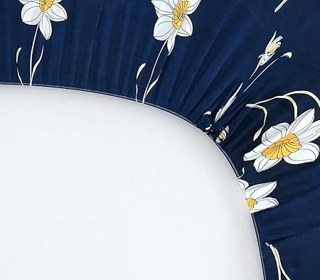 NAVY BLUE  DOUBLE BED SHEET