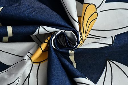 NAVY BLUE  DOUBLE BED SHEET