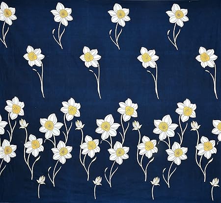 NAVY BLUE  DOUBLE BED SHEET