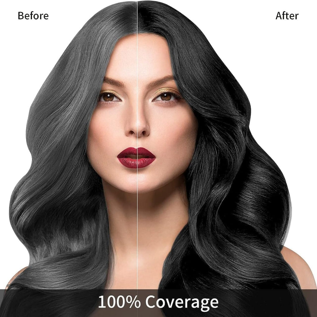 Herbal 3 in 1 Dye Instant Black Hair Shampoo(300Ml)
