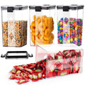 Air Tight Containers For Kitchen Storage Set, Container For Kitchen Storage Set, Kitchen Organizer And Kitchen Accessories Items & Storage (1100 ML Set Of 4)(Plastic),Transparent
