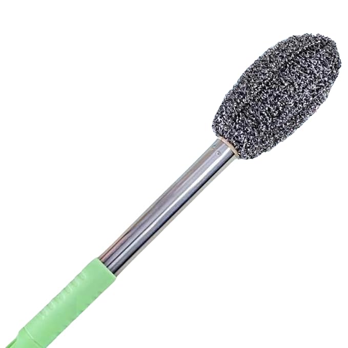 Long Handle Bottle Cleaning Brush – Stainless Steel Scrubber Pack of 2 (random color)