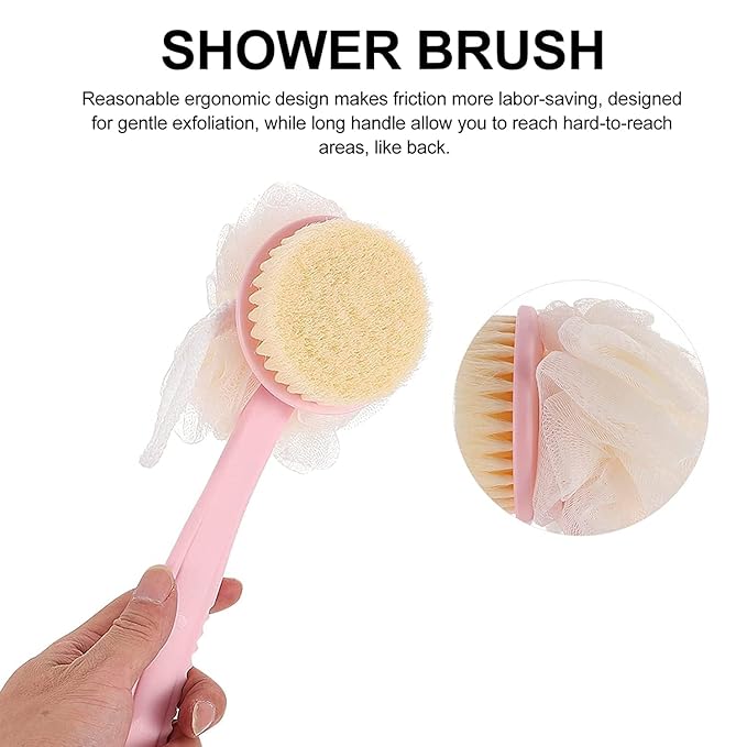 2-in-1 Long Handle Body Brush & Multipurpose Cleaning Set Pack Of 1