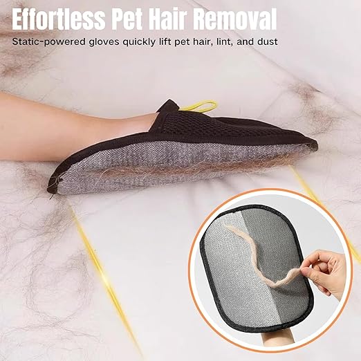Pet Hair Removal Glove fot for Couch, Clothes, Car, Carpet, Bed, Furniture PACK OF 1