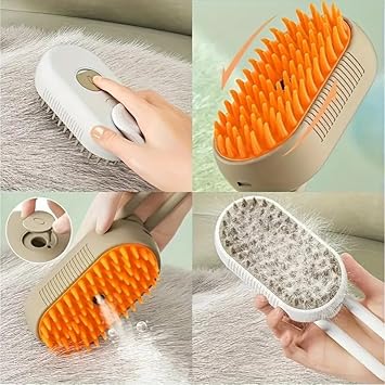 Pets Empire Steam Pet Brush for Dogs & Cats