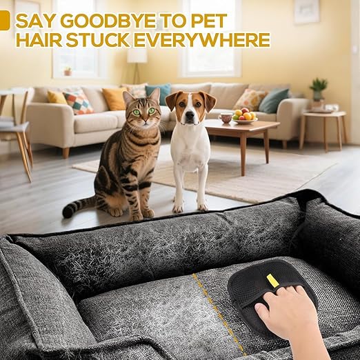 Pet Hair Removal Glove fot for Couch, Clothes, Car, Carpet, Bed, Furniture PACK OF 1