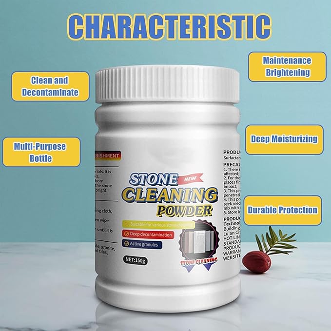 Stone Cleaning Powder Cleaners & Polishes 150G Each PACK OF 2