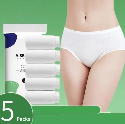 Maternity Premium Disposable Cotton Underwear (Pack of 5)