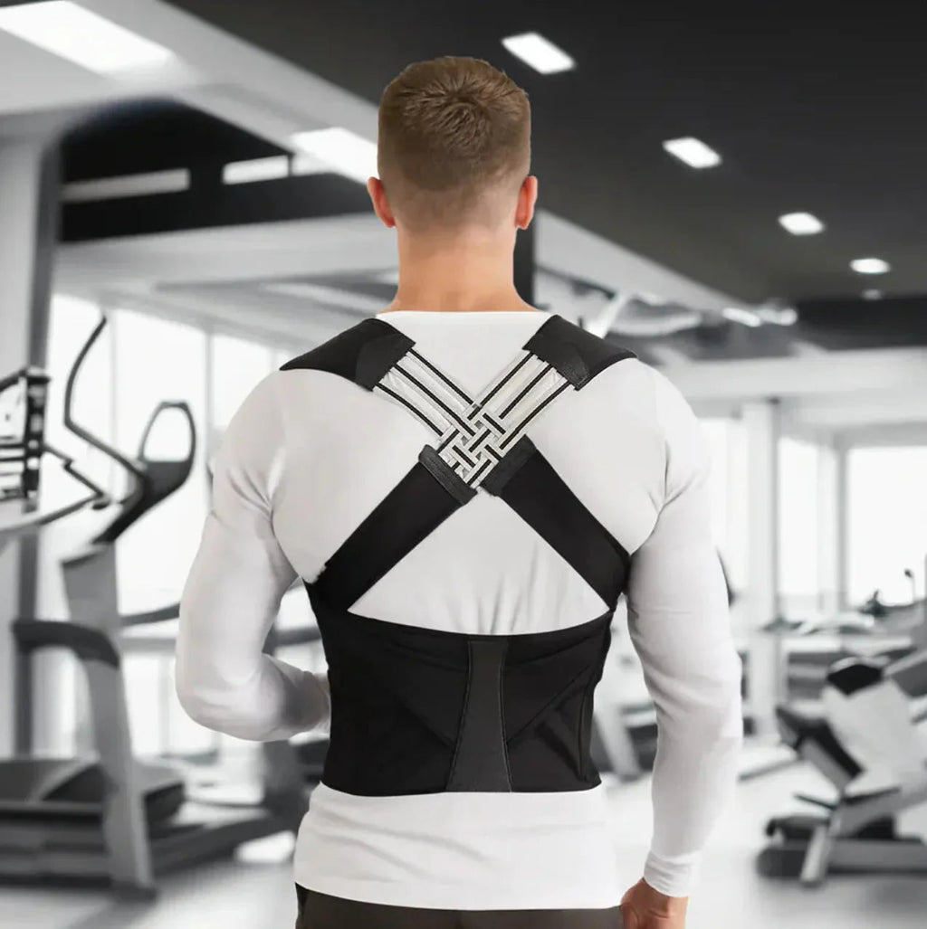Premium Posture Corrector Shoulder Belt – Adjustable Back Support Brace for Men & Women