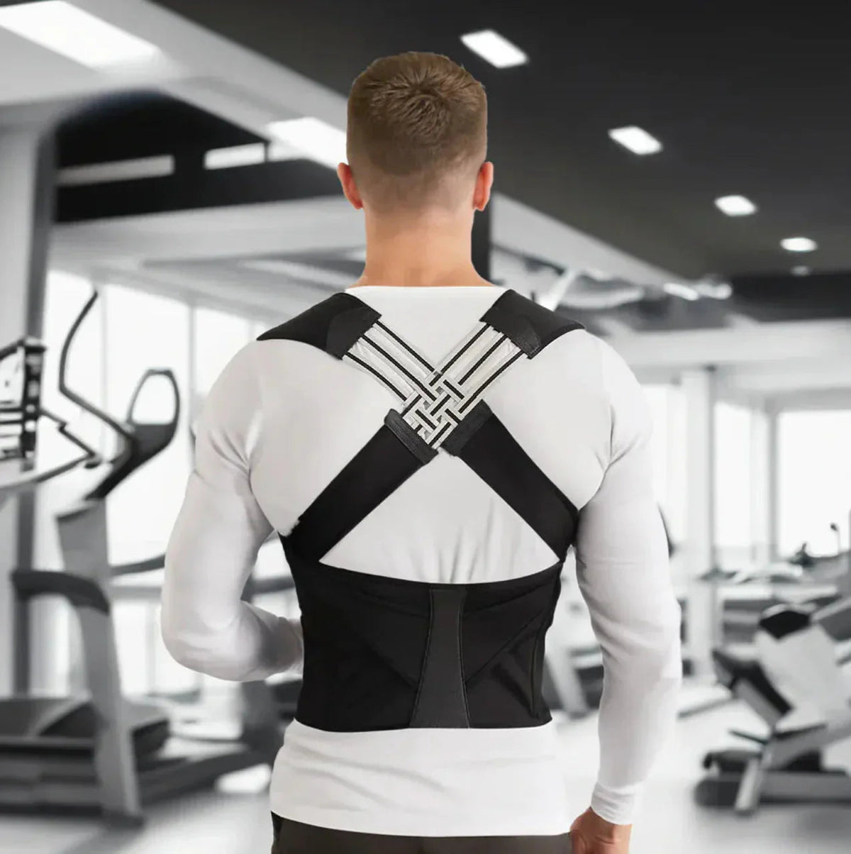 Premium Posture Corrector Shoulder Belt – Adjustable Back Support Brace for Men & Women