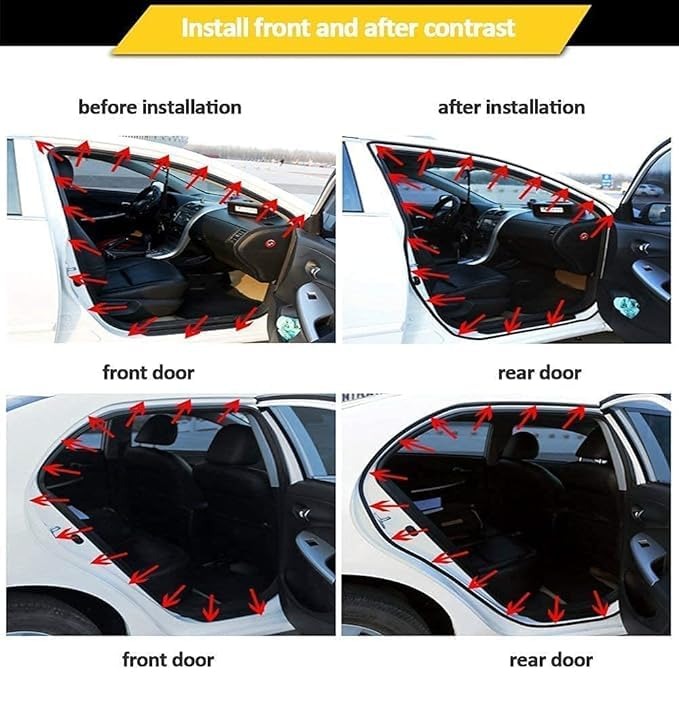 Door Gap Sealer, Door Sealing Strip , Random Colour