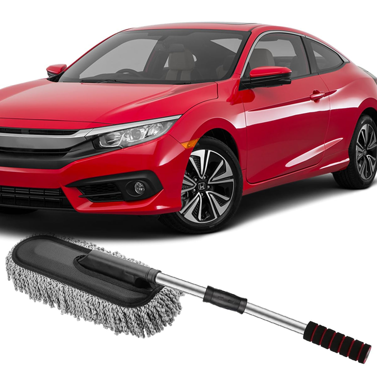 Microfiber Car Duster Brush with Extendable Handle