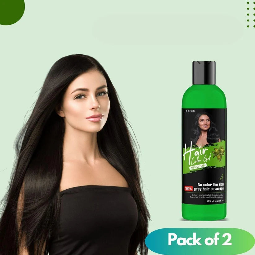 Hair Color Gel  Gray Hair Coverage Pack Of 2