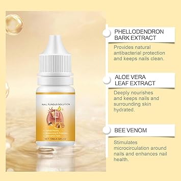 Bee Venom Fast-Acting Nail Serum for Nail Growth Serum, 10ml (Pack Of 1)