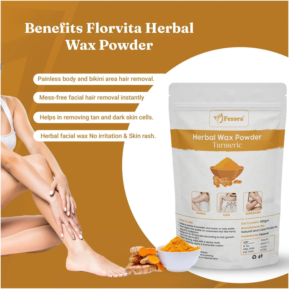 TURMERIC WAX POWDER 100 GM (PACK OF 1)