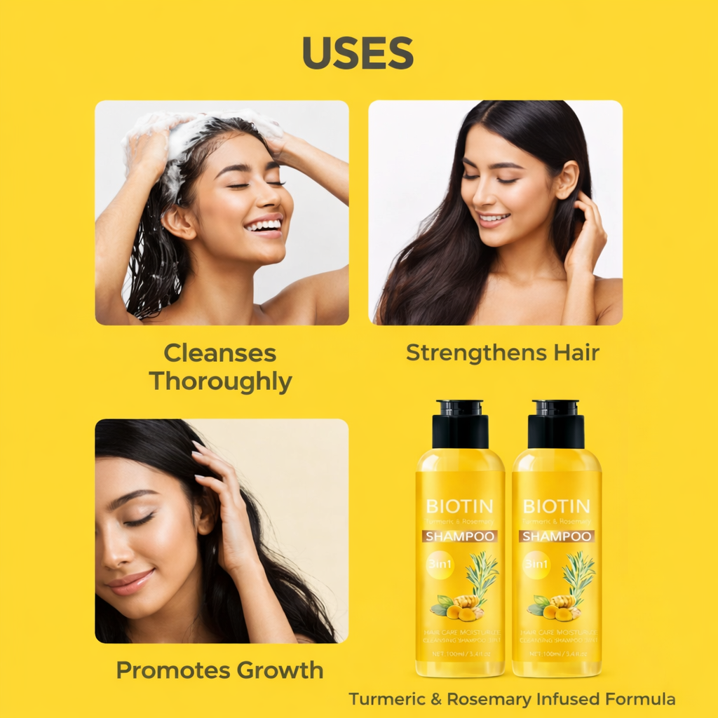 Turmeric & Rosemary Shampoo 100 ml each Pack of 2