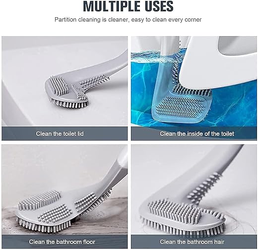 Golf Shape Silicone Toilet Brush Pack Of 2