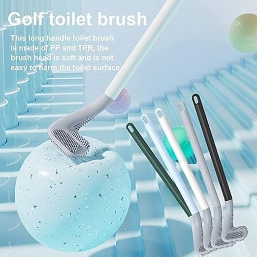 Golf Shape Silicone Toilet Brush Pack Of 2