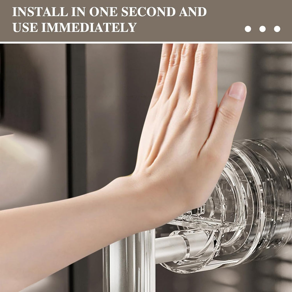 Waterproof Suction Cup Handle, Suction Cup Door Handle for Bathroom and Kitchen Cabinet Drawer