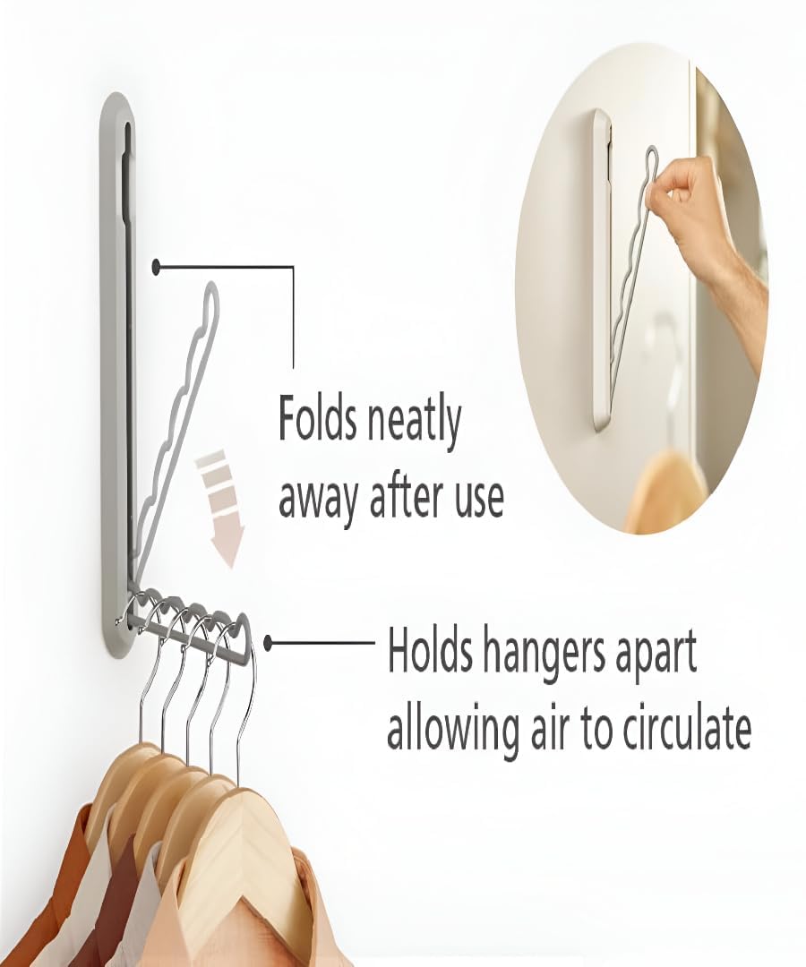 Wall Mounted Clothes Rack