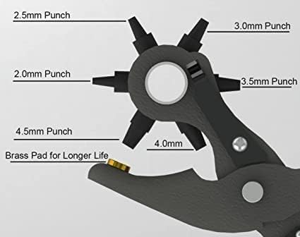 Revolving Leather Hole Punch Tool