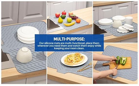 Dish Drying Silicone Mat For Kitchen