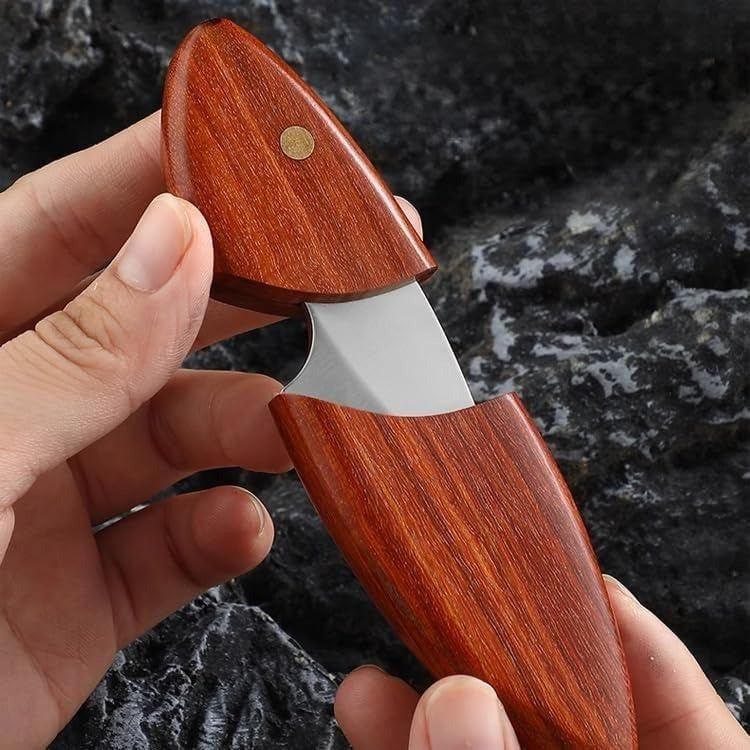 Small Knife Keychain Fixed Blade Knife for Men with Sheath Box Cutter Knifes pack of 2