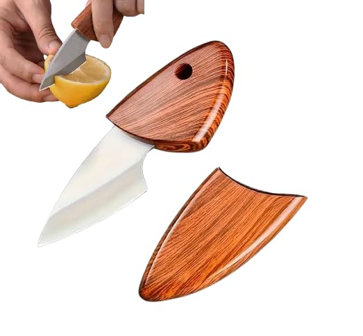 Small Knife Keychain Fixed Blade Knife for Men with Sheath Box Cutter Knifes pack of 2