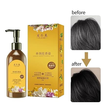 JAPANESE BLACK HAIR DYE SHAMPOO 200 ML(PACK OF 1)