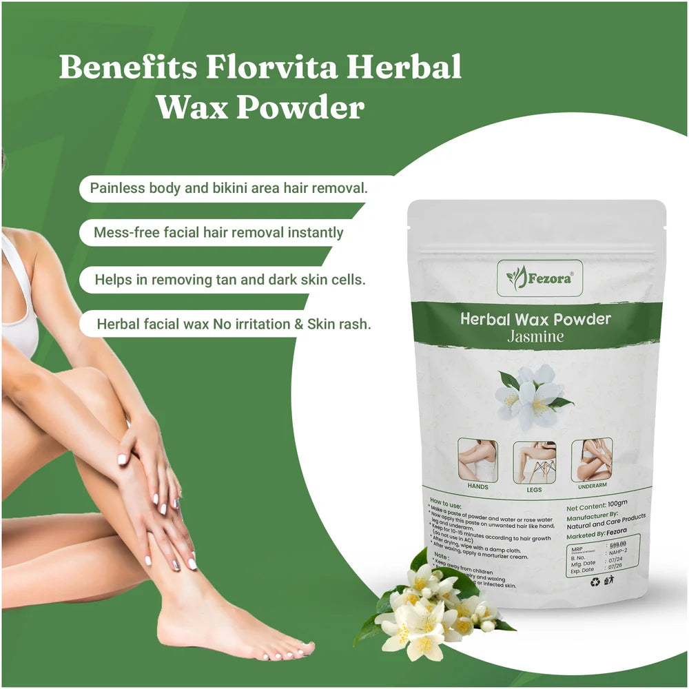 JASMINE WAX POWDER 100gm(PACK OF 1)