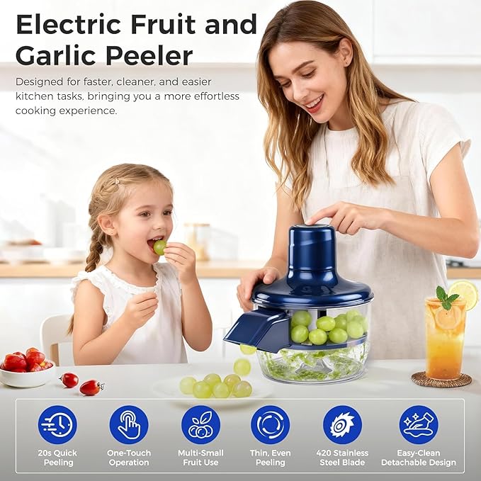Cordless Fruit Skin Remover for Small Fruits, Easy Peeling Kitchen Tool 1PC