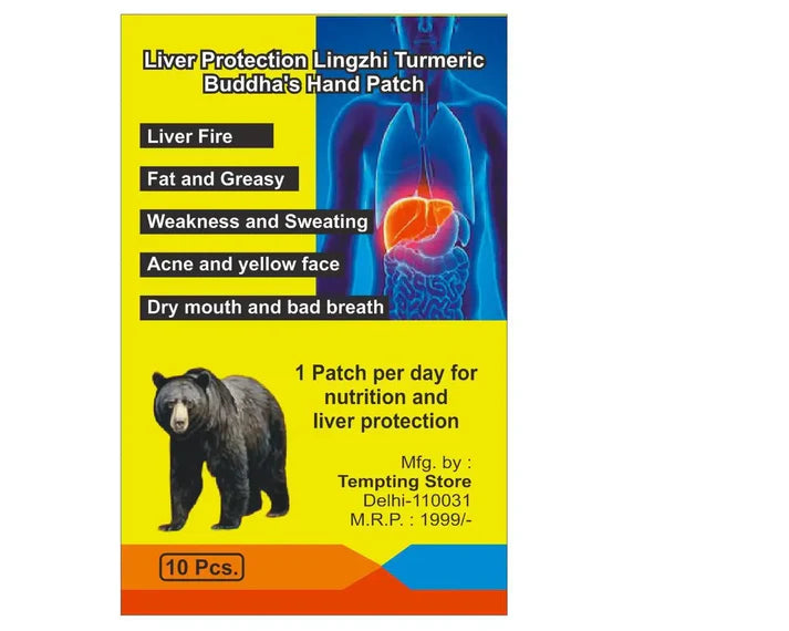 Liver Protection Turmeric Budha's Hand Patch 10 pcs
