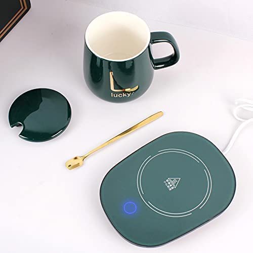 Coffee Mug Warmer with Automatic Sensor, Portable Desk Warmer for Coffee, Milk, Tea(Random colour - Coffee Mug Warmer with Mug)