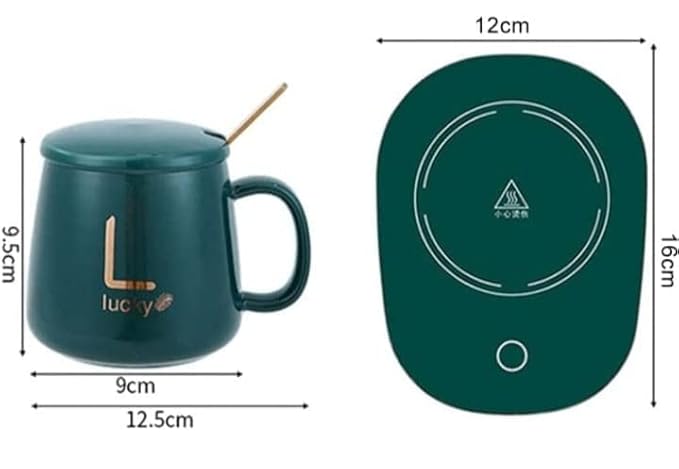 Coffee Mug Warmer with Automatic Sensor, Portable Desk Warmer for Coffee, Milk, Tea(Random colour - Coffee Mug Warmer with Mug)