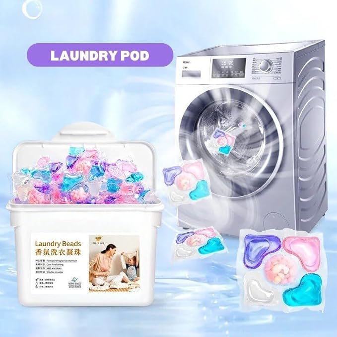 4 in 1 Laundry Detergent Pods | Deep Clean, Color Protection, Fabric Softener & Long-Lasting Fresh Scent(PACK OF 100)