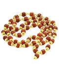 BHARATYUG gold plated rudraksha mala (pack of 1)