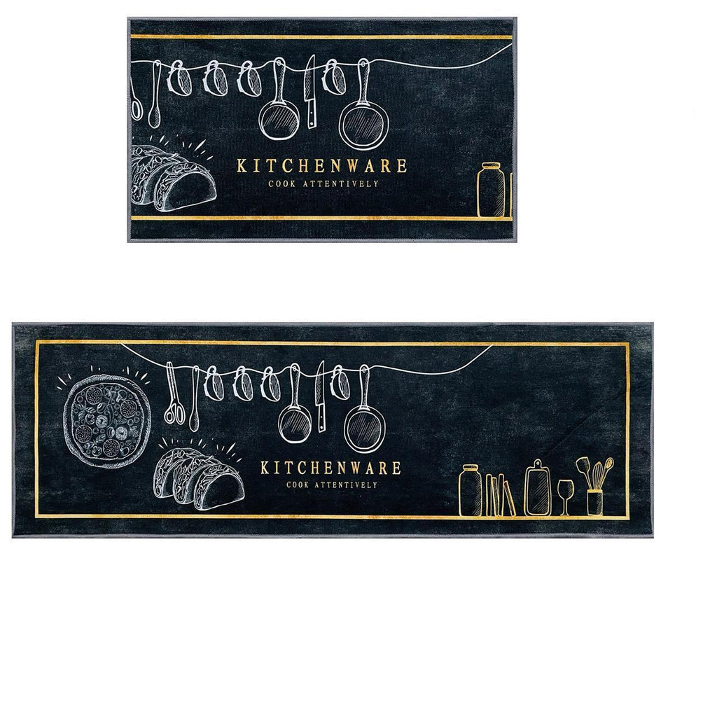 Waterproof Kitchen Floor Mat Set Of 2pcs
