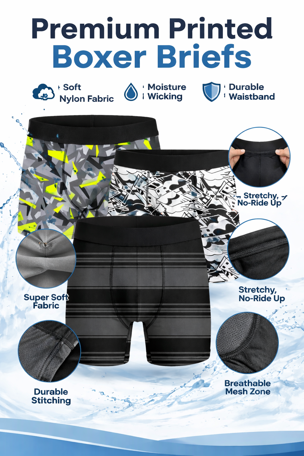 Men's Regular Fit Underwear  PACK OF 3