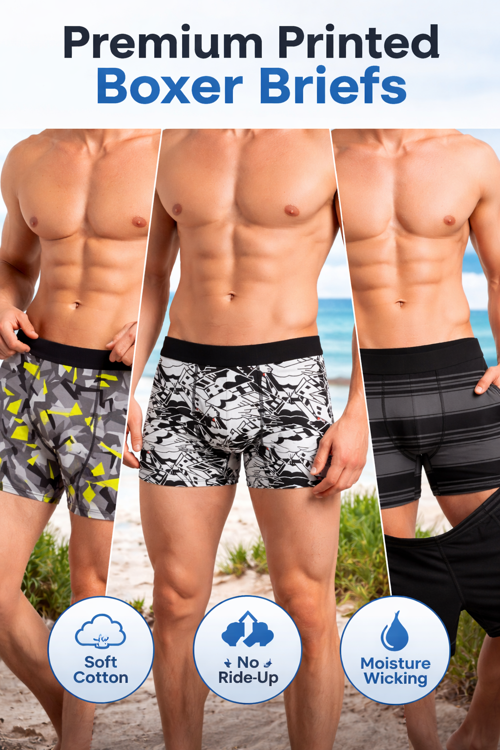 Men's Regular Fit Underwear  PACK OF 3