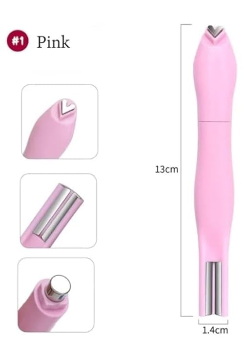 3-in-1 Magnetic Nail Art Pen Set, Cat Eye Gel Polish Magnet Tool, Heart,Round and Bar Tips PACK OF 2 (RANDOM COLOUR)