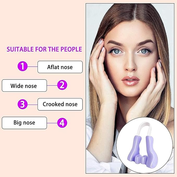 Silicone Nose Shaper Clip PACK OF 1 (MULTICOLOR)