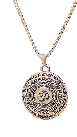 Traditional om pendant with chain