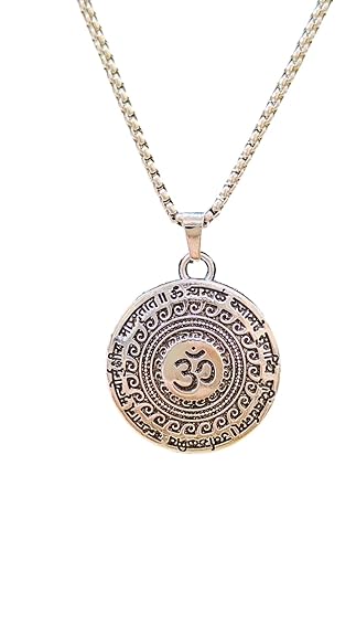 Traditional om pendant with chain